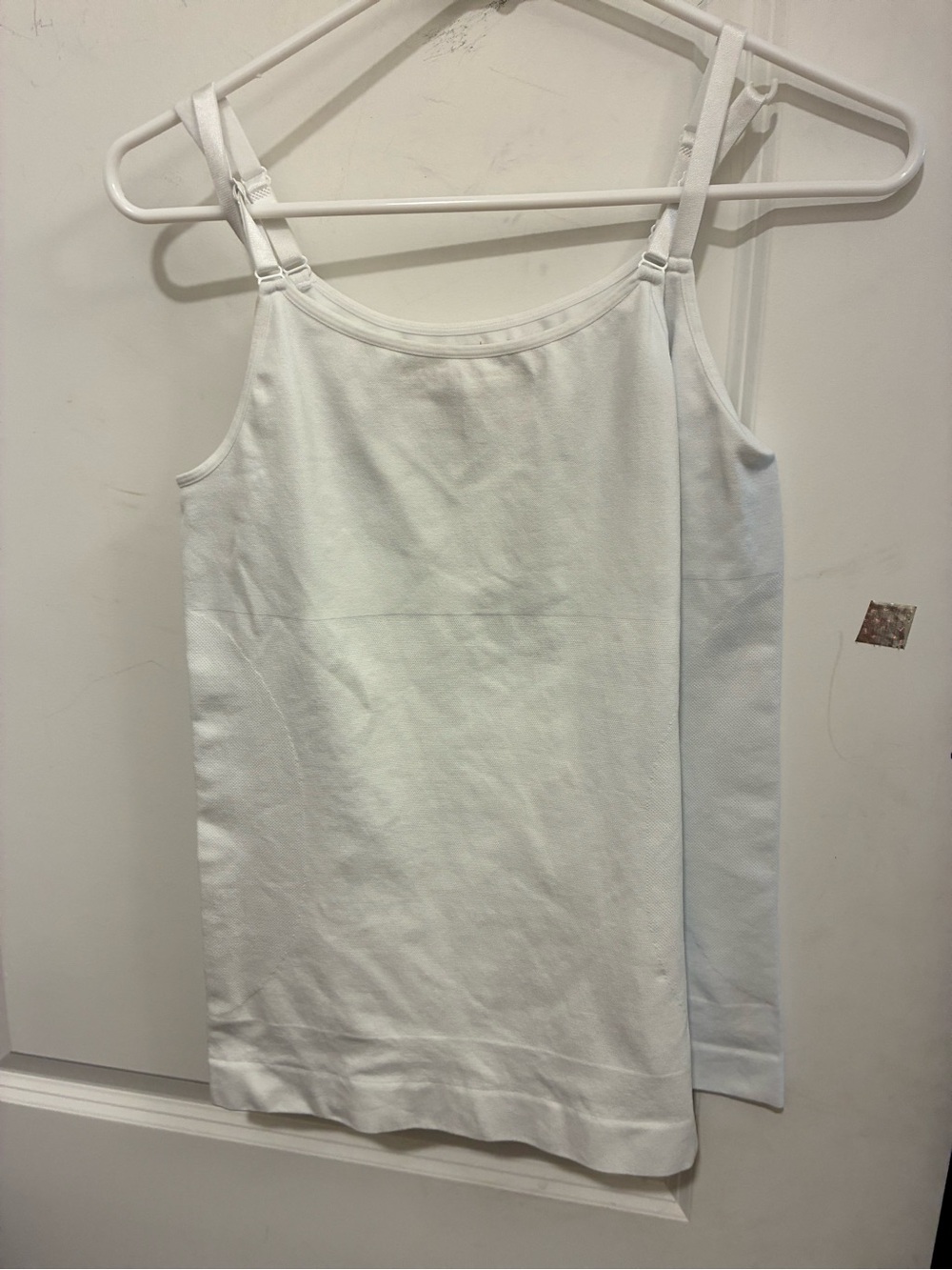Essentials White Tank Top Double-Strap
